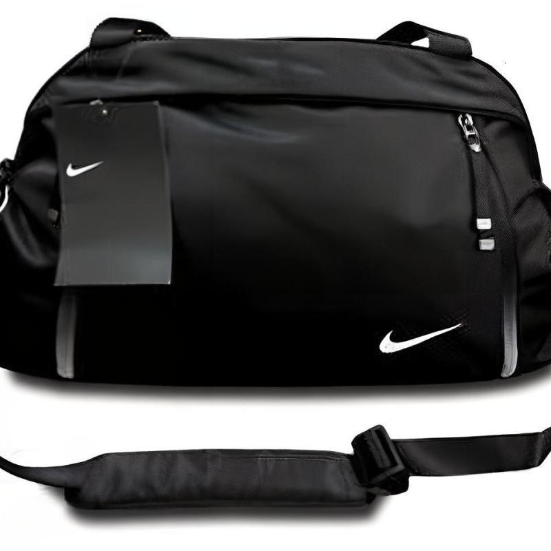 

Nike Polyester Travel Bag Luggage Bag One Shoulder Crossbody Portable Gym Bag Unisex Black Casual BZ9808-010 чёрный