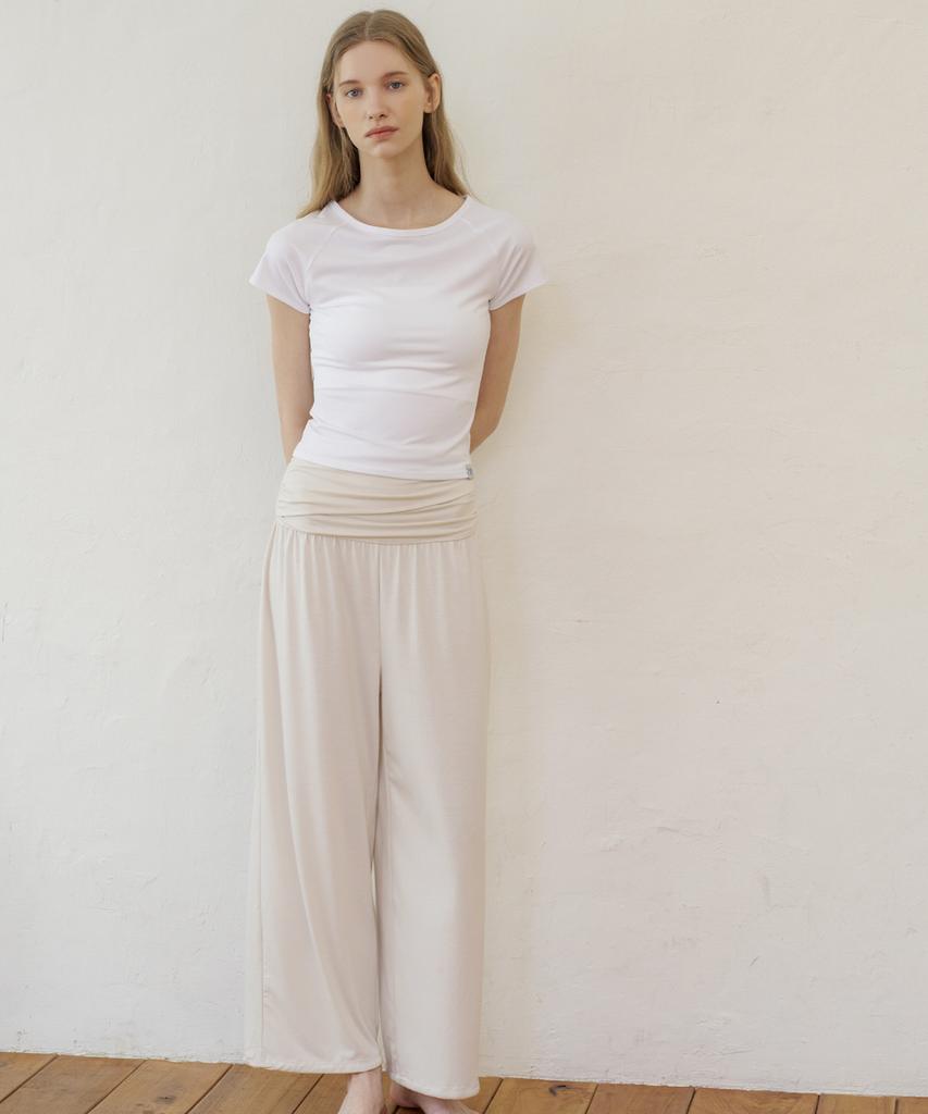 REINAMORA Mellow Essentials Ragrange Short Sleeve Bright White