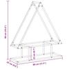 Firewood Rack Black 80 x 25 x 90 cm Cold Rolled Steel