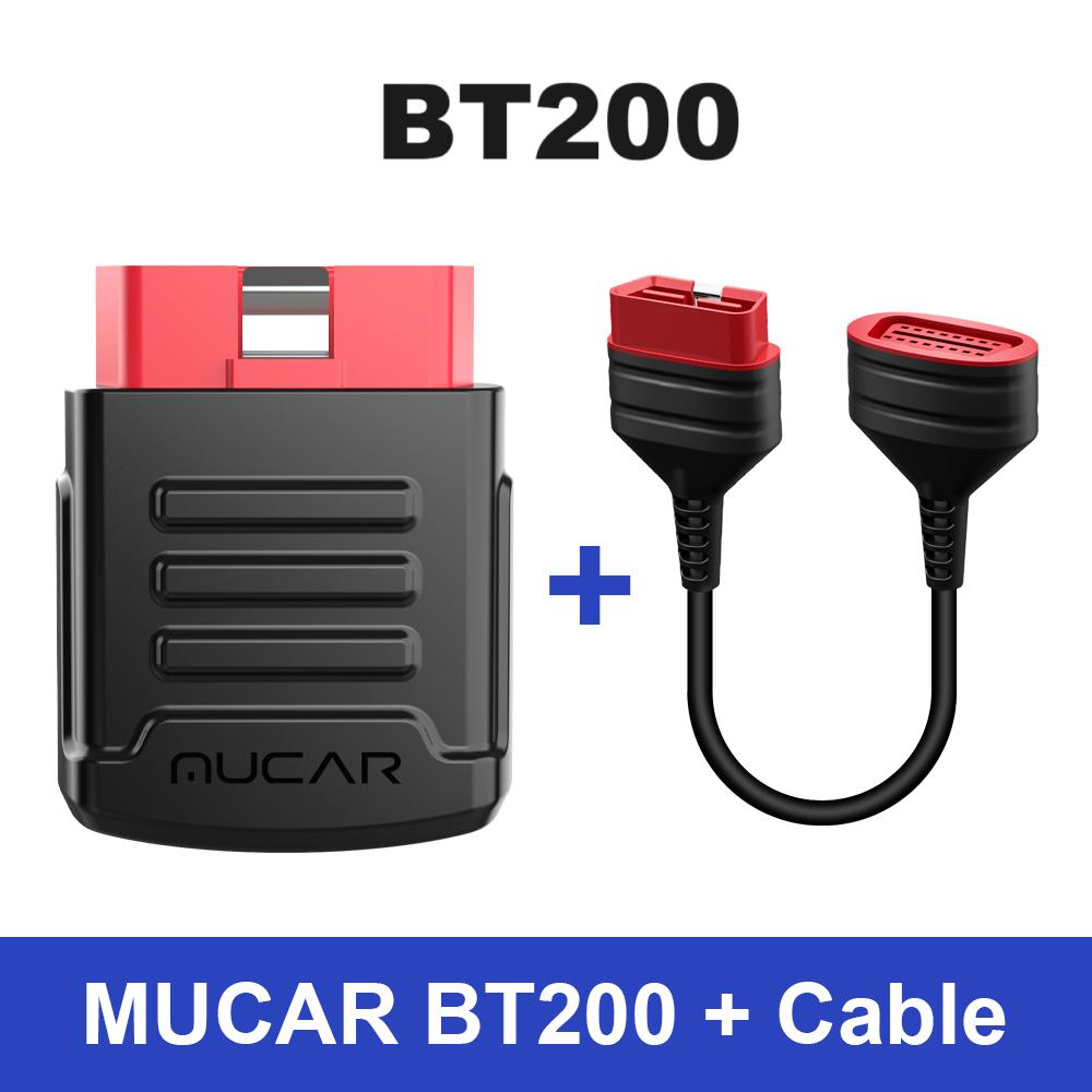 MUCAR BT200 BT200 PRO Auto-Scan-Tool OBD2 Diagnose-Tool Vollsystem-Diagnose-Scanner für alle Autos 15 Reset-Code-Leser