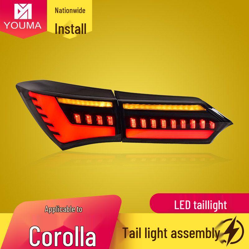 Toyota Corolla 2014-2018 LED Tail Lights with Dynamic Daytime Running Light & Flowing Turn Signal