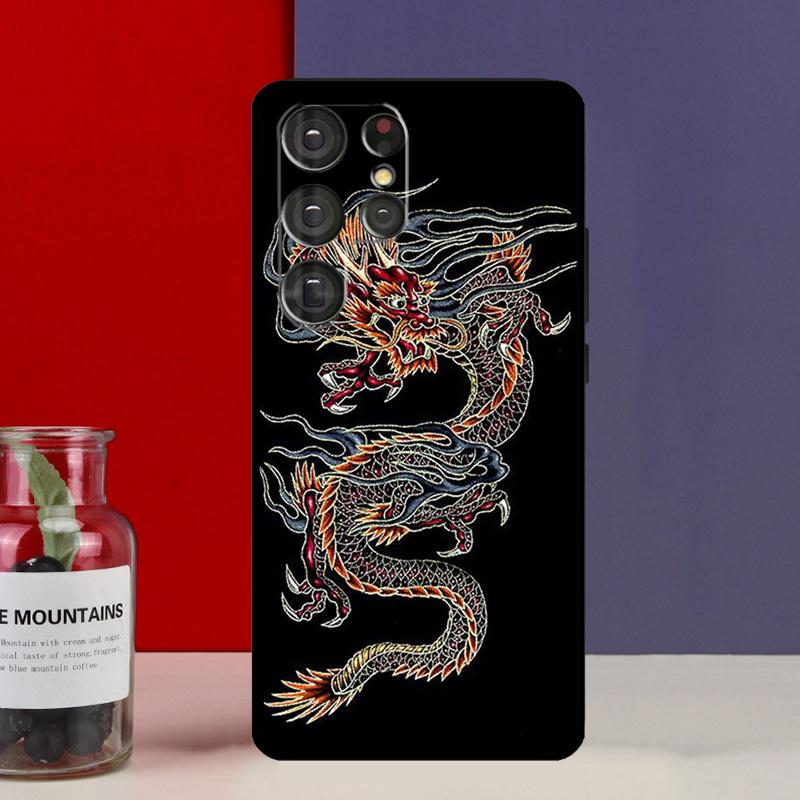 Chinese Dragon Funda Case For Samsung Galaxy S25 Ultra S9 S10 S20 S21 S22 Plus S23 FE S24 Ultra Phone Cover