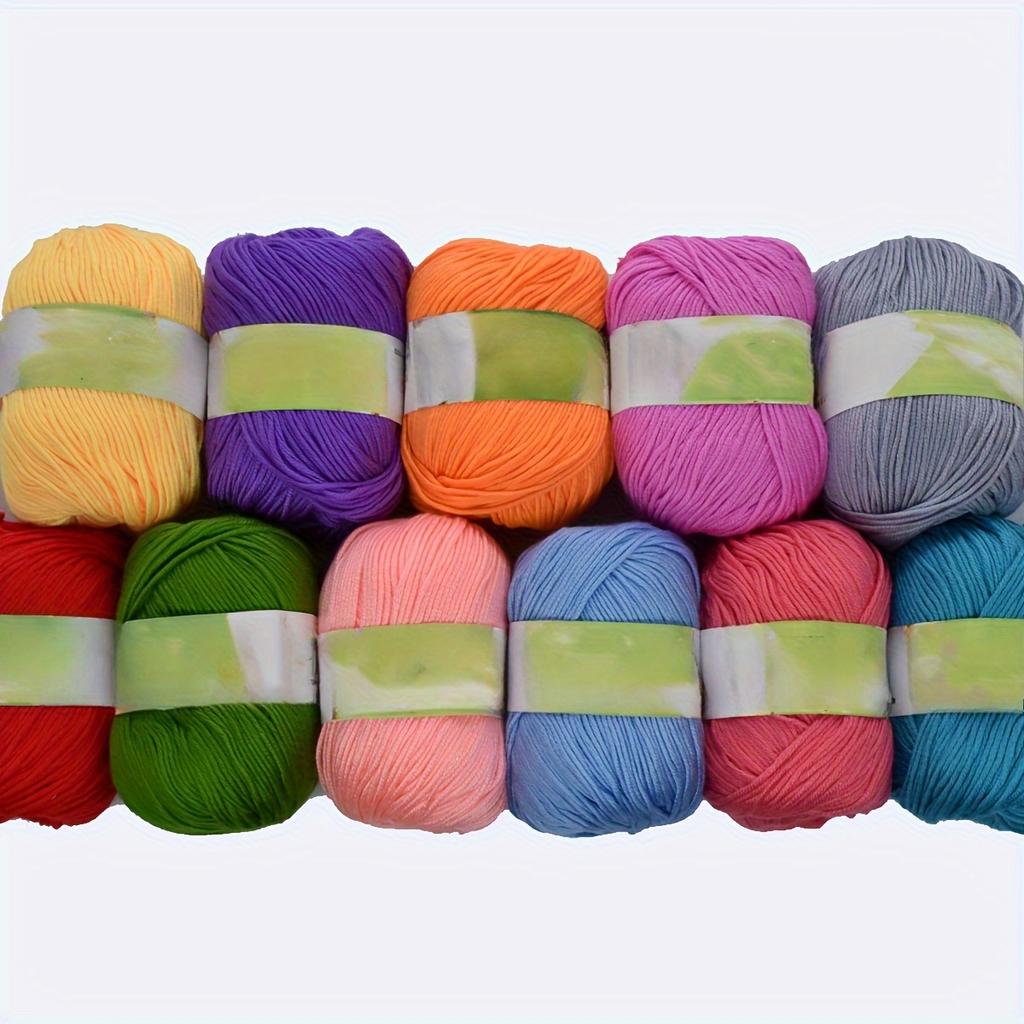 6pcs 300g/10.56oz RayonYarn Soft & Machine Washable Knitting Crochet Yarn for Sweaters Jewelry Making DIY Craft Yarn for Clothing & Accessories