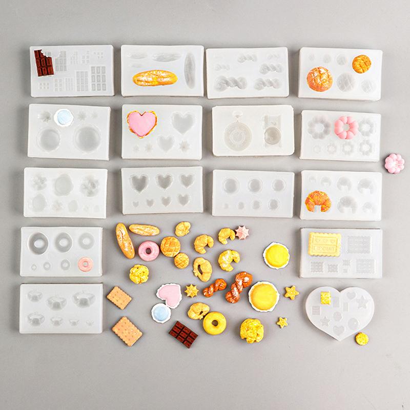 Diy Crafts Casting Baking Tool Mini Food Dessert  Epoxy Resin Mold Cake Candy Chocolate Silicone Mould