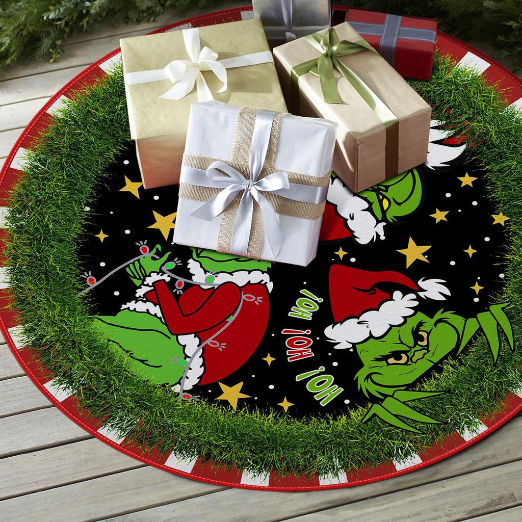 Christmas Tree Skirt Handicrafts, Christmas Decorations, Printed Ornaments, Christmas Supplies.