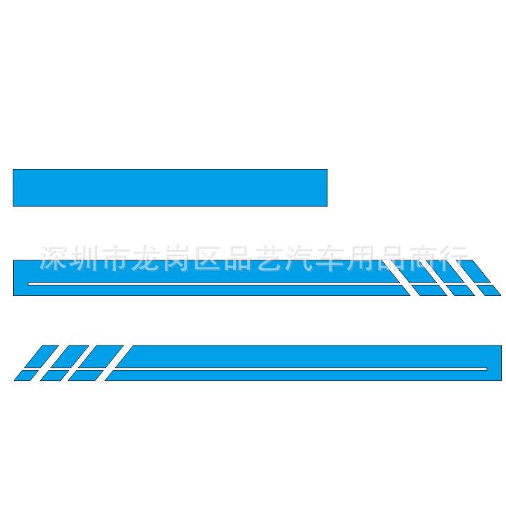 X287 Door Side Skirt Stripe Car Sticker for VW Transporter T4 T5 T6 Van