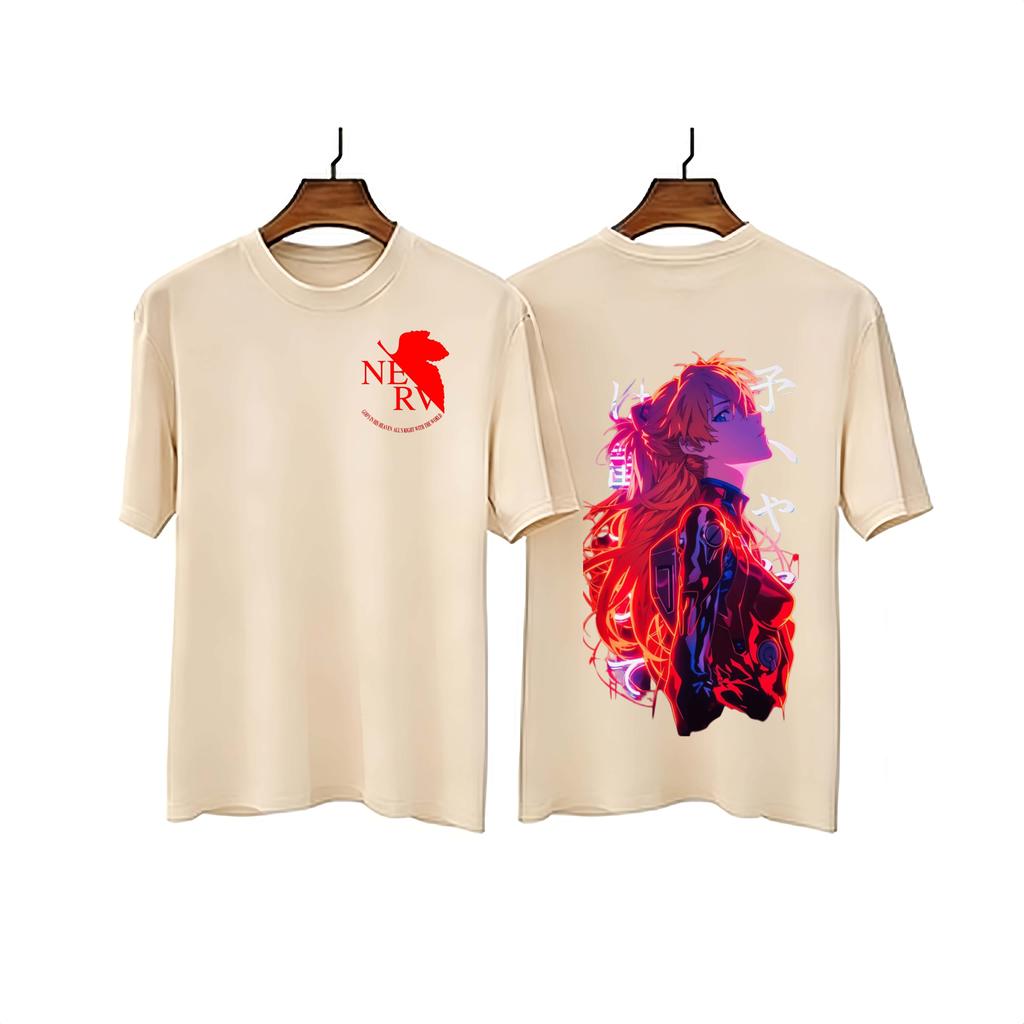 Neon Genesis Evangelion Anime Asuka EVA Printed T-shirt Men's and Women's T-shirt Men's Top Sports T-shirt 2026 Summer N