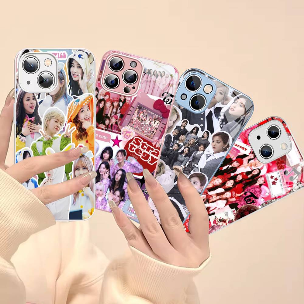 Kpop T-TwiceS For IPhone 14 13 12 Mini 11 Pro XS Max X XR 14 Plus Tempered Glass Cover