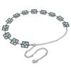 Songhua Stone Inlaid Silver Women'S Chain Ethnic Style Waist Chain Women'S Decorative Fine Belt Women'S Dress