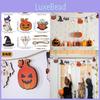 Unique Halloween Wooden Flag Bunting Decor Ideal For Spooky Ghost And Pumpkin Themes