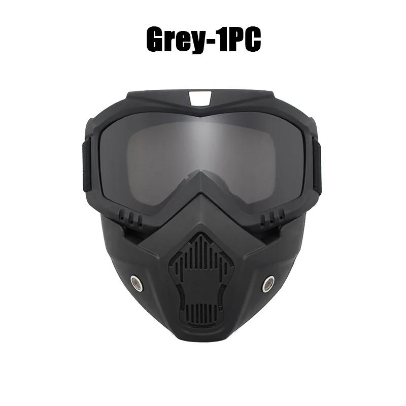 4Pcs Outdoor Sport Windproof Mask Goggle HD Motorcycle Glasses Snowboard Eyewear Riding Motocross Summer UV Protection Sunglasse