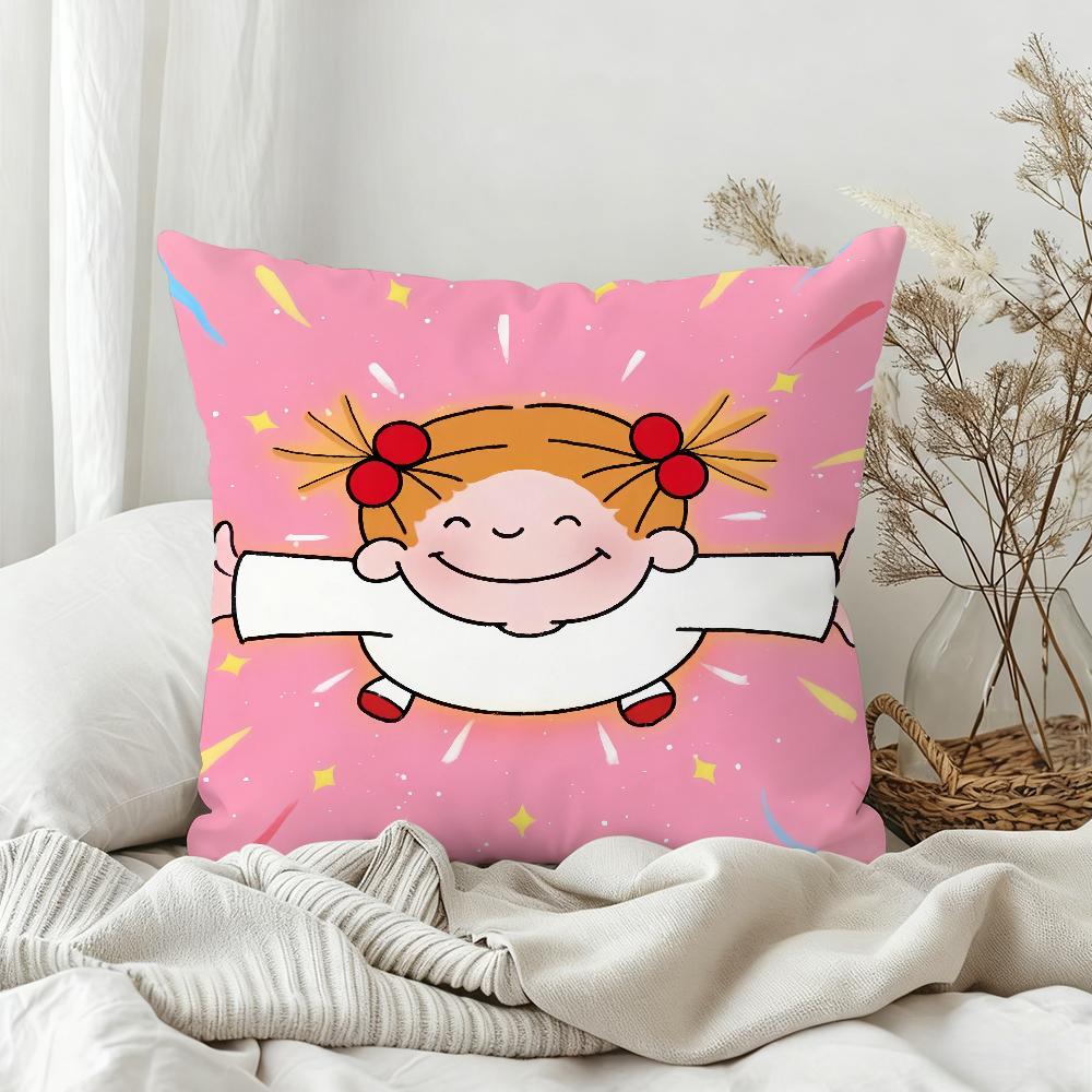 Süßer Cartoon CCocochan Kissenbezug Schlafzimmer Sofa Wohnzimmer Rückenlehne Dekoration Quadratisches Kissen Nickerchenzeit