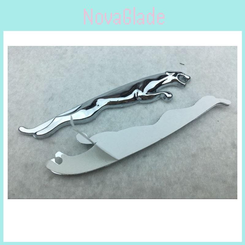 2pc 3d Metal Jaguar Car Emblem Badge Sticker Set For Xjs Xj6 Xk8 Xf And E Type Models