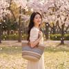 Straw bag women's summer bag fashion tote bag large capacity woven bag bucket bag women's bag