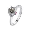 Bague Ringen Mosang Diamond Ring With Six Claws For Women With Eight Hearts And Eight Arrows Moissanite Classic