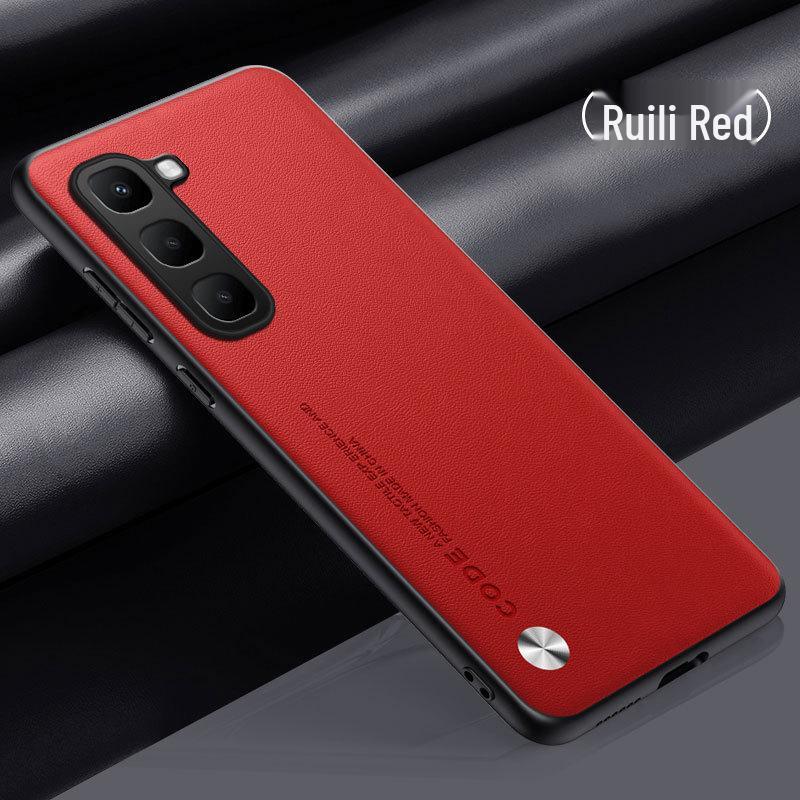 Infinix HOT 70 Phone Case: Business Anti-Fall Plain Leather Cover