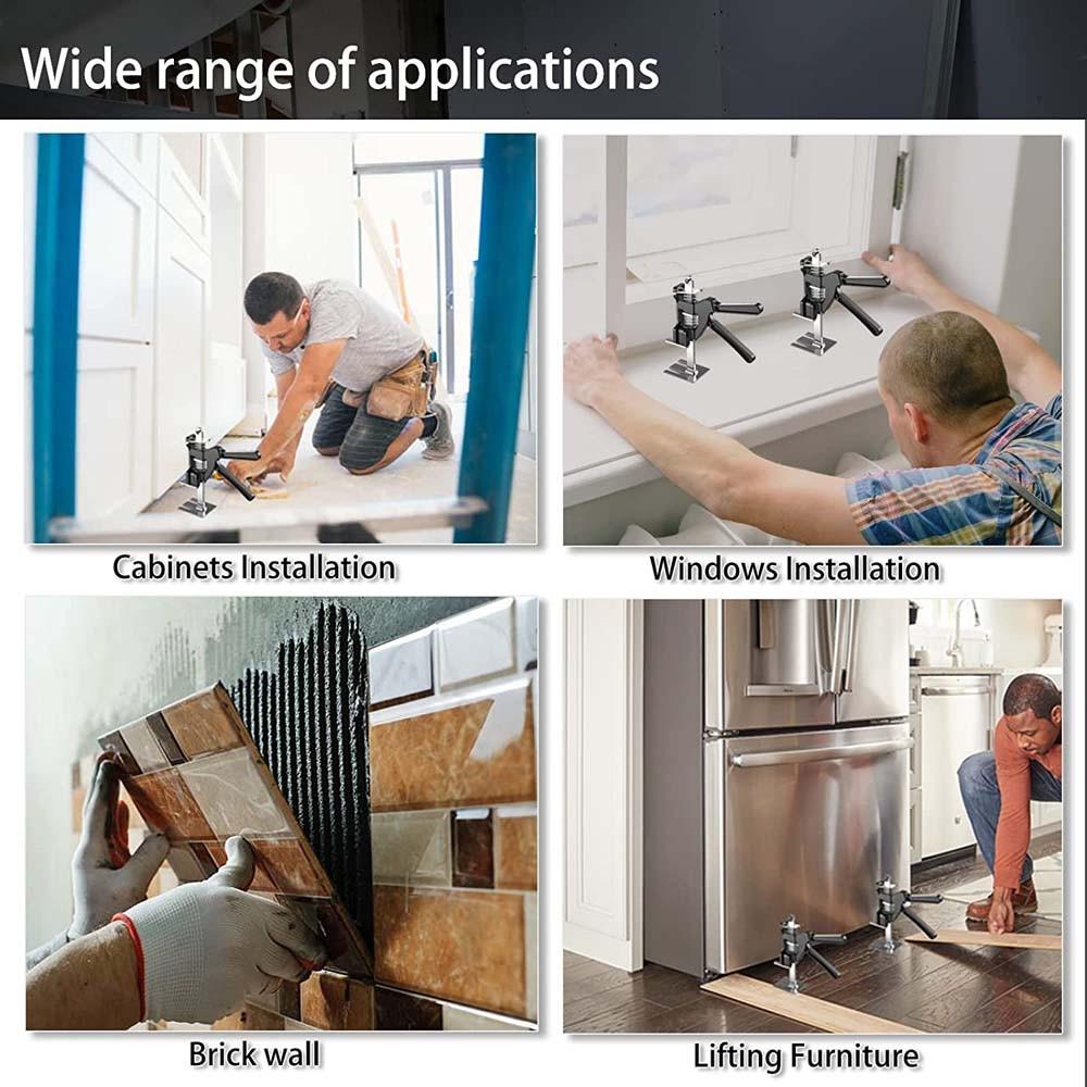 Furniture Jack Cabinet Lifter Labor Saving Arm Multifunctional Sheet Repair Furniture Moving Non-slip Lift Lifting Tool Sets