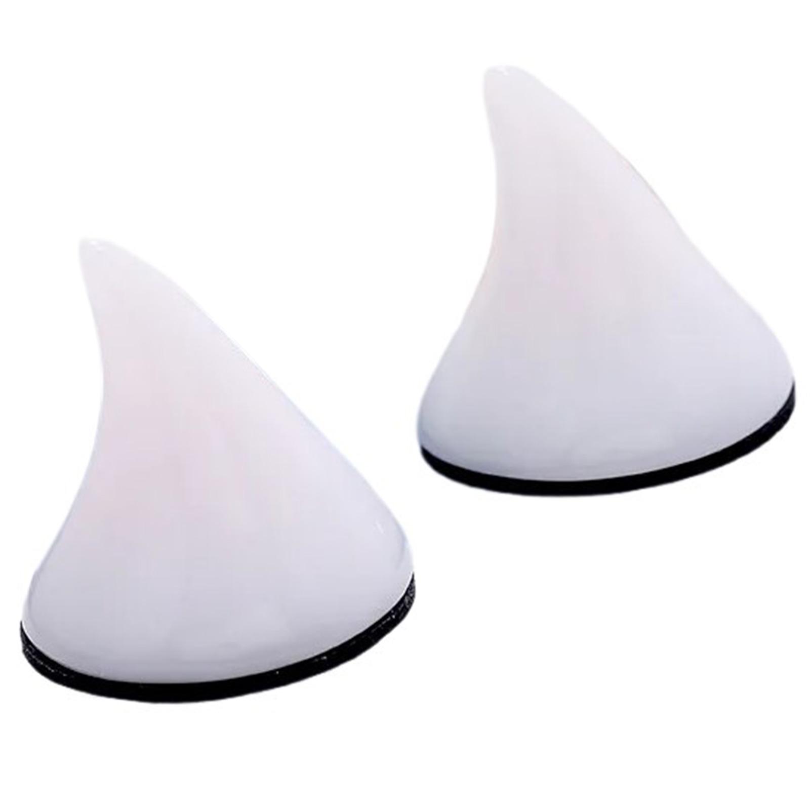 

Unisex Gothic Cartoon Horns Resin Sticker CraftHeadpiece Fashion Headwear Accessory for Cosplay and Fashion Statement белый