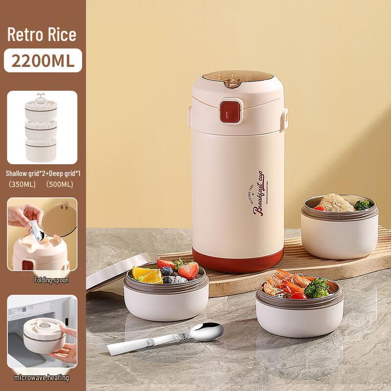 Portable Stainless Steel Thermal Lunch Box