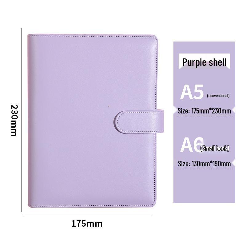 Macaron lösbladsanteckningsbok med avtagbart omslag, kalenderbok