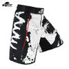 Schwarze elastische Taille Bushido Fitness Fierce Ninja Combat Sport Shorts Tiger Muay Thai MMA Shorts Boxbekleidung Thaiboxen