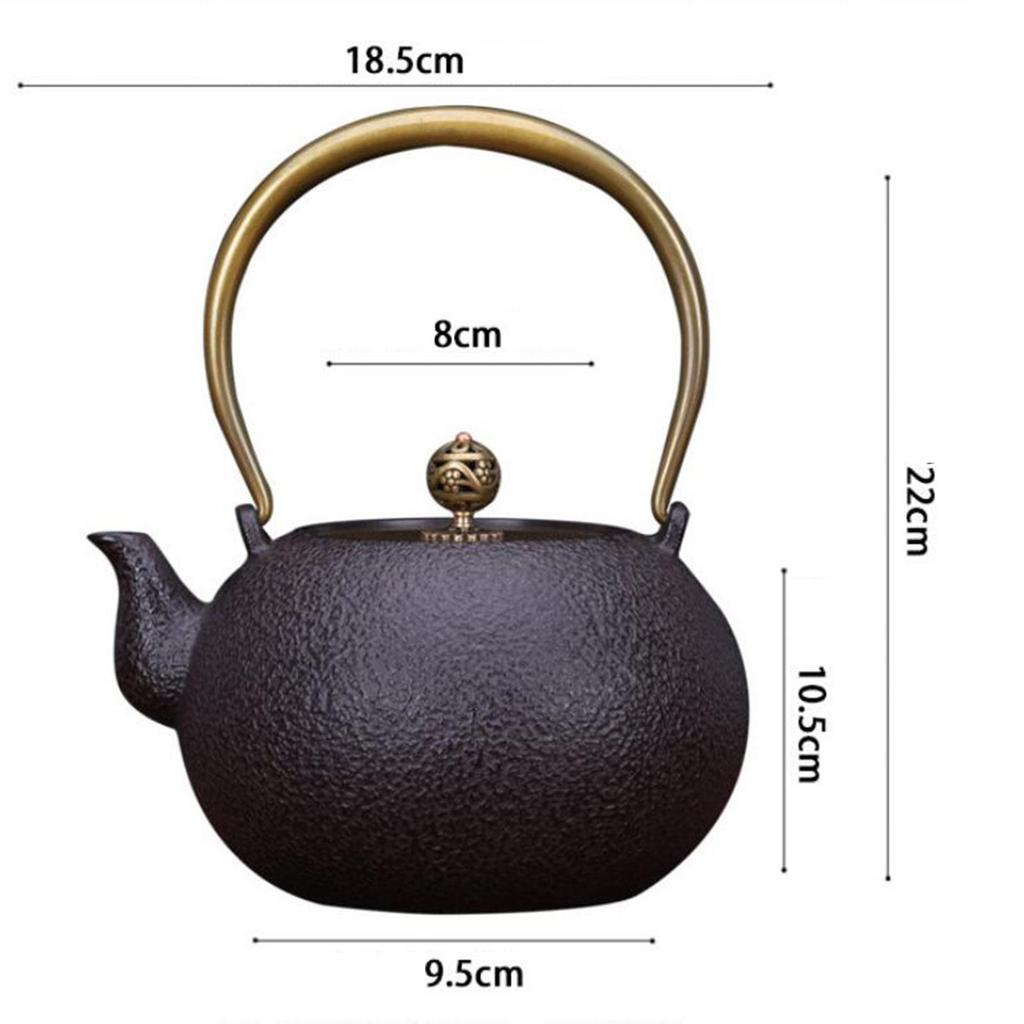 tea Kettle Teapot Japanese Style Durable 1.2L Capacity Anti Scalding Handle Exquisite Decoration for All Stovetop Kitchen