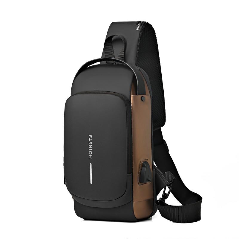 Fashion Men's Chest Bag Waist Packs High Quality Oxford Crossbody Bag Chest Pack Anti-theft Design Men's Handbag Shoulder Bag