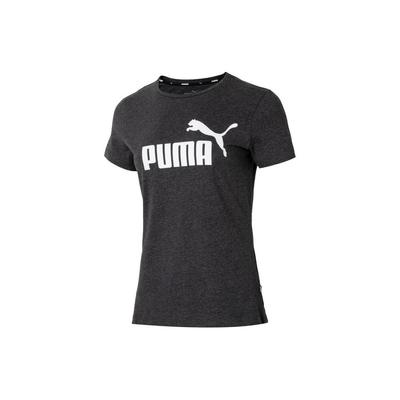 Puma Buchstaben-Logo Bedrucktes Fitness-Training Outdoor-Mode Atmungsaktiv Bequem Lässiges Kurzarm-T-Shirt Damen Tops Anthrazitgrau 673655-07