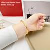 Women's Gold Sand Bracelet: Long-Lasting Copper Alloy, Ancient Heritage, Four-Leaf Clover for Two-Life Happiness.