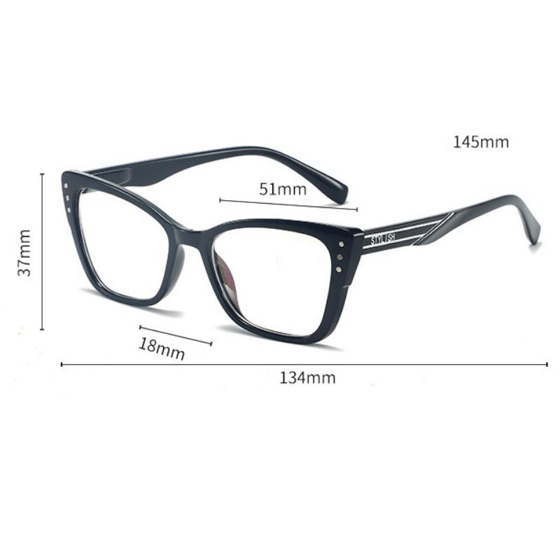 Fashion Trend High Definition Rice Nail Anti Blue Light Reading Glasses Men Women Cat Eye Presbyopia Eyeglasses