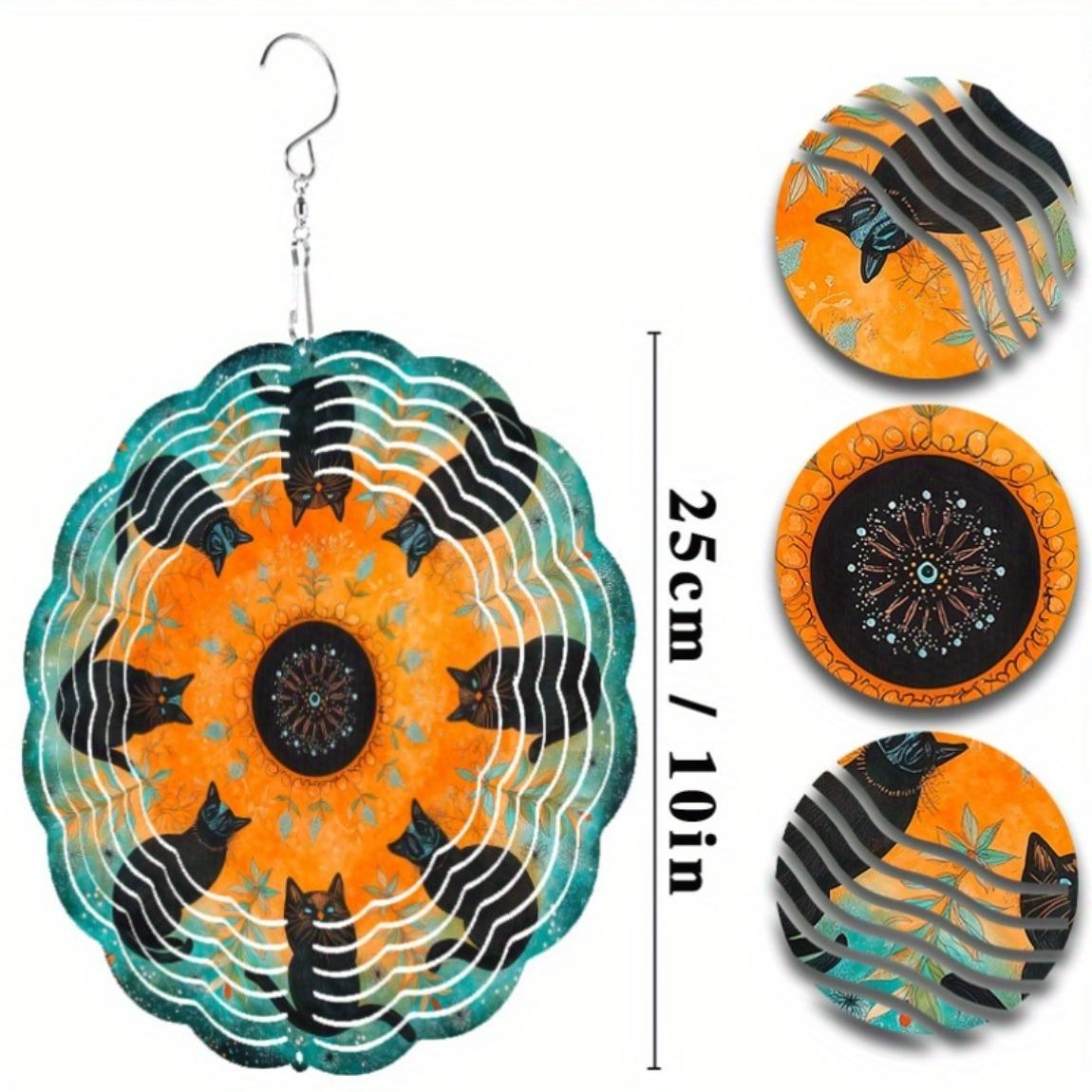 

360 Degree Hook Metallic Wind Chime 25.4cm Garden Decor for All Seasons No Electricity Needed 01A