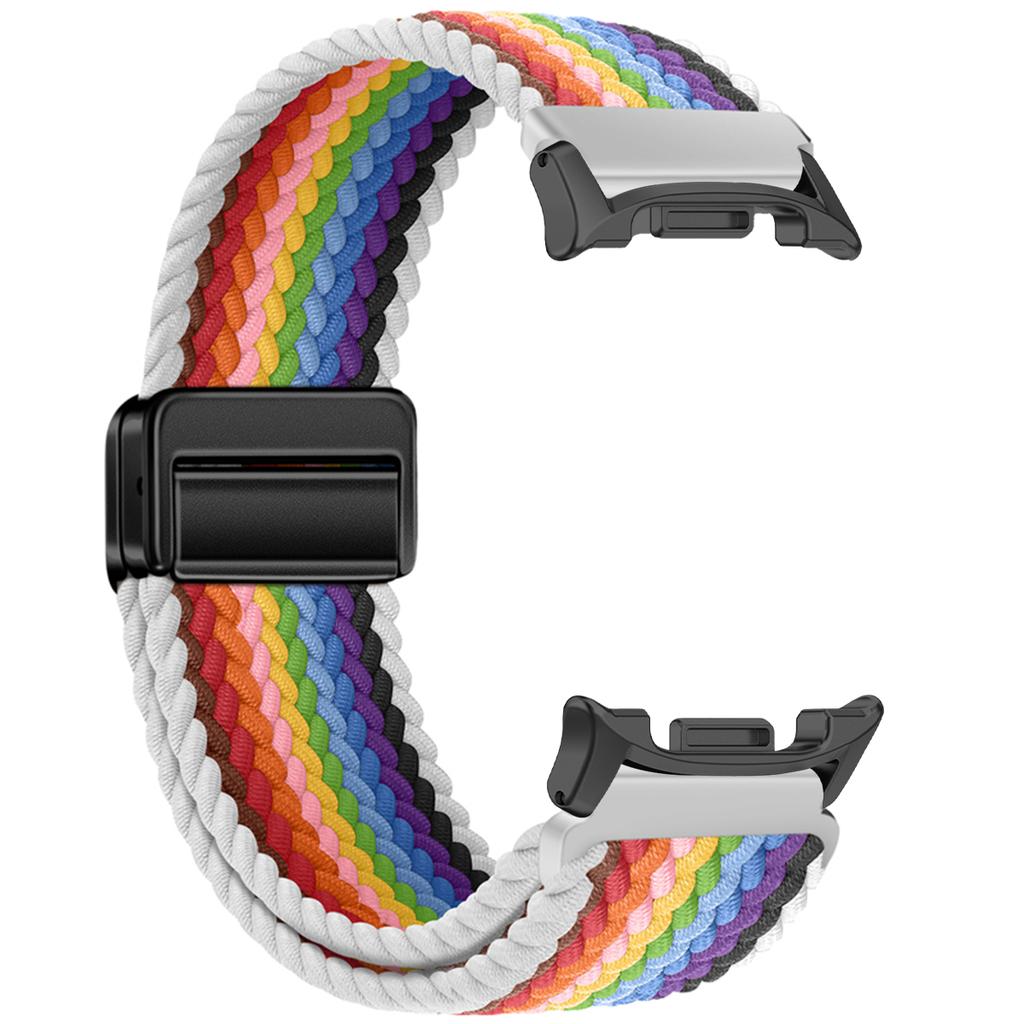 Braided Nylon Band for Samsung Galaxy Watch 8/8 Classic 46mm Magnetic Buckle for Galaxy Ultra 2025/7 47mm Colorful Sport Strap