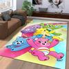 Colorful Cartoon Bears Carpet with Rainbow and Star Design Suitable for Use As an Anti-slip for Living Room Bedroom Sofas