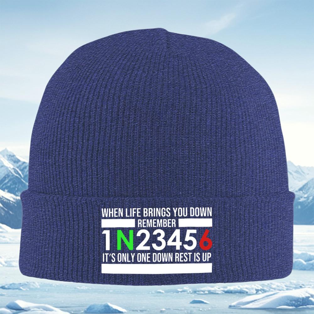 

Motorcycle gears,upward life,positivity Men Women Unisex Knitted Hat Beanie Pullover Cap Winter Thermal Warm Christmas Outdoor C