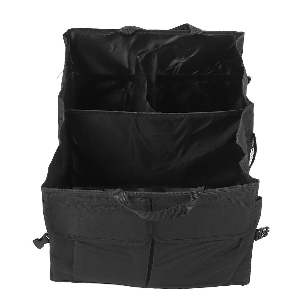 Collapsible Storage Bag Large Capacity Multi Compartment Storage Tote Bag for Home Use