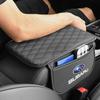 PU Leather Car Armrest Mat Tissue Boxes Height Pad Armrest Box For Subaru Impreza Legacy WRX STI BRZ XV WRC Forester Crosstrek Outback