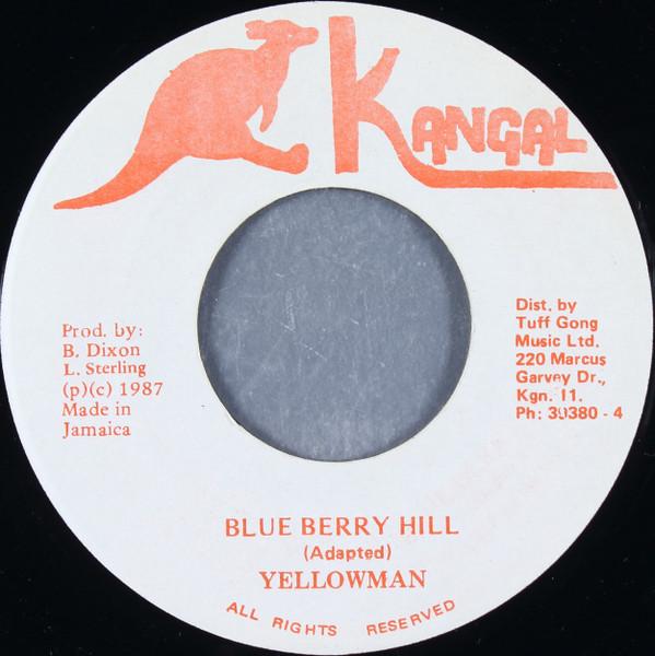 7inch Record YELLOWMAN - Blue Berry Hill NONE Kangal 1987 Jamaica Reggae, Ska & Dub Used