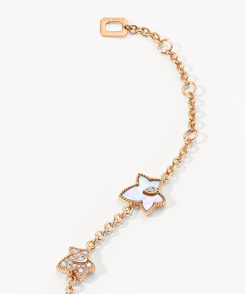 Lola Rose Ivy Mother-Of-Pearl Cubic Multi-Pendant Women'S Bracelet