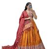 Woman's Perfectly  Collection Tussar Silk Lehenga Choli Patola Print with Foil Work ,Unstiched Blouse,