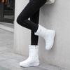 2026Winter New Women Boots Fashion Mid-calf Cotton Shoes Thickened Velvet Snow Boot Non-slip Platform Boots Botas Invierno Mujer