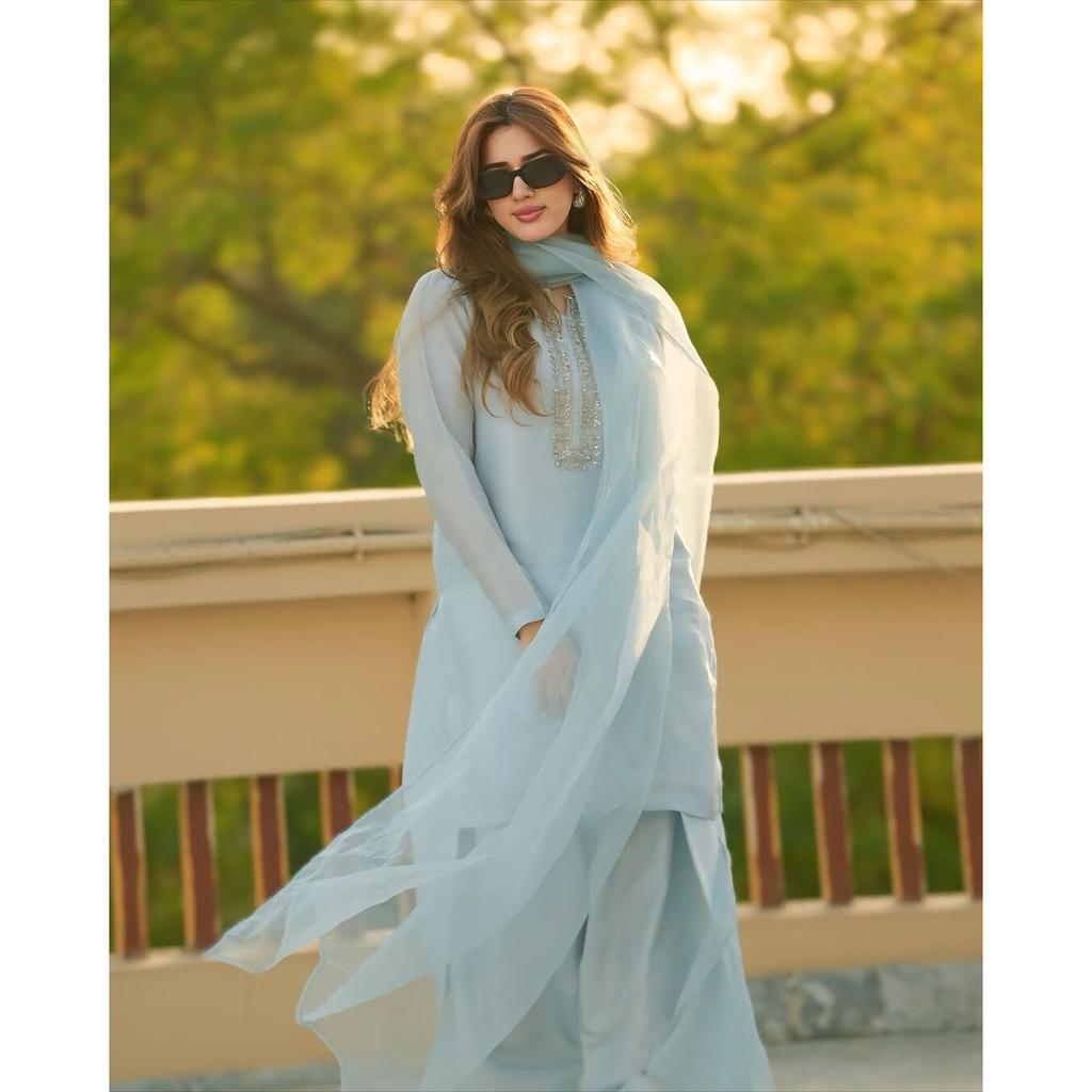 Women's Ready To Wear Salwar Suit Kurta Pant Dupatta Set Party Wear Top Tunic SC-2116
