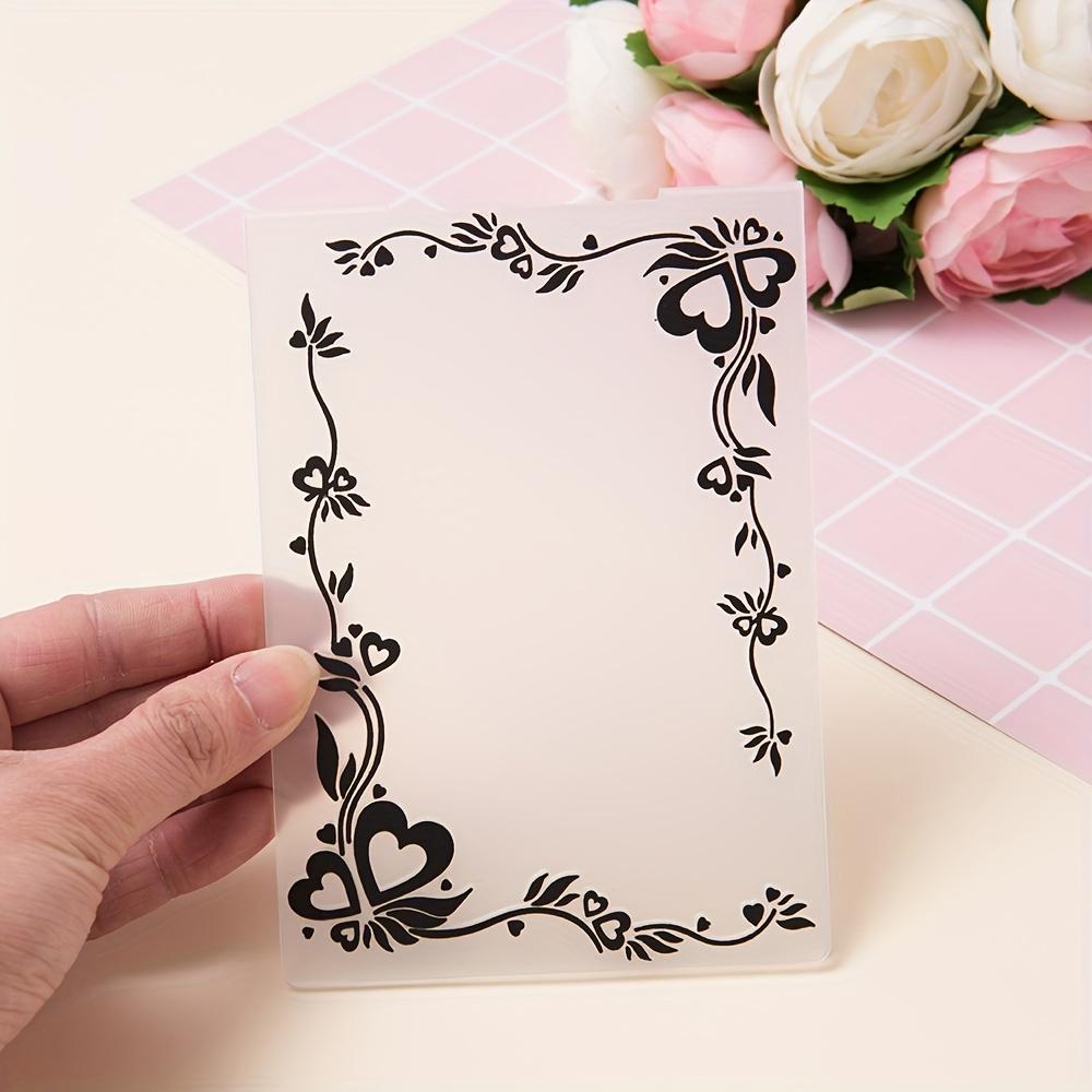 1pc Plastic 3D Embossing Folder Template for DIY Scrapbook Paper Craft Card Making Decorative Border Supplies