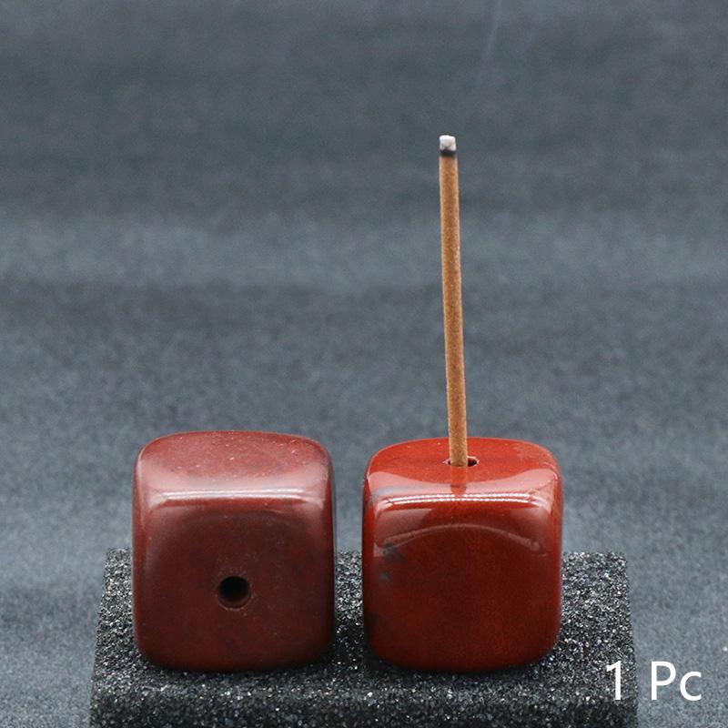 New Natural Crystal Incense Sticks Holder Coil Censer Burner Rock Quartz Stone Base Buddhist Indoor Altar Table Home Decoration