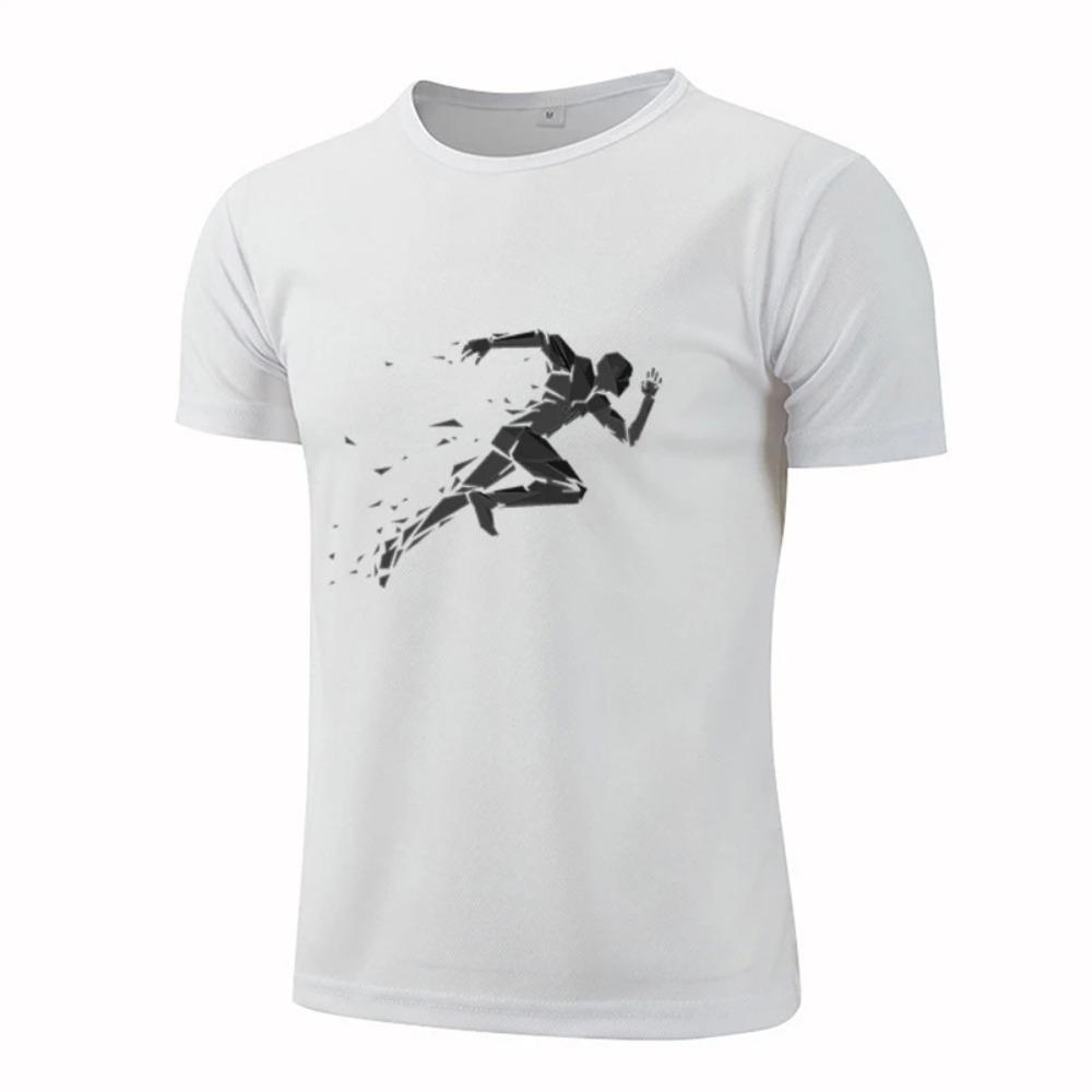 

Летняя новинка, мужские сетчатые, дышащие, быстросохнущие толстовки для фитнеса, повседневная футболка с короткими рукавами, хип-хоп, уличный мужской топ XXXXXL белый