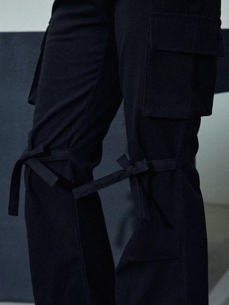 ITOV SEOUL Ribbon Cargo Pants Bk