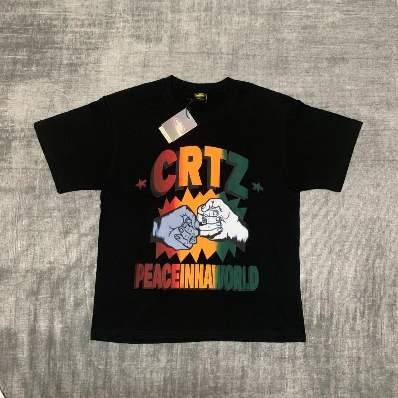 Unisex Streetwear Oversized Cotton Tee With Geometric Print Loose Fit Short Sleeve T-Shirt Men Women