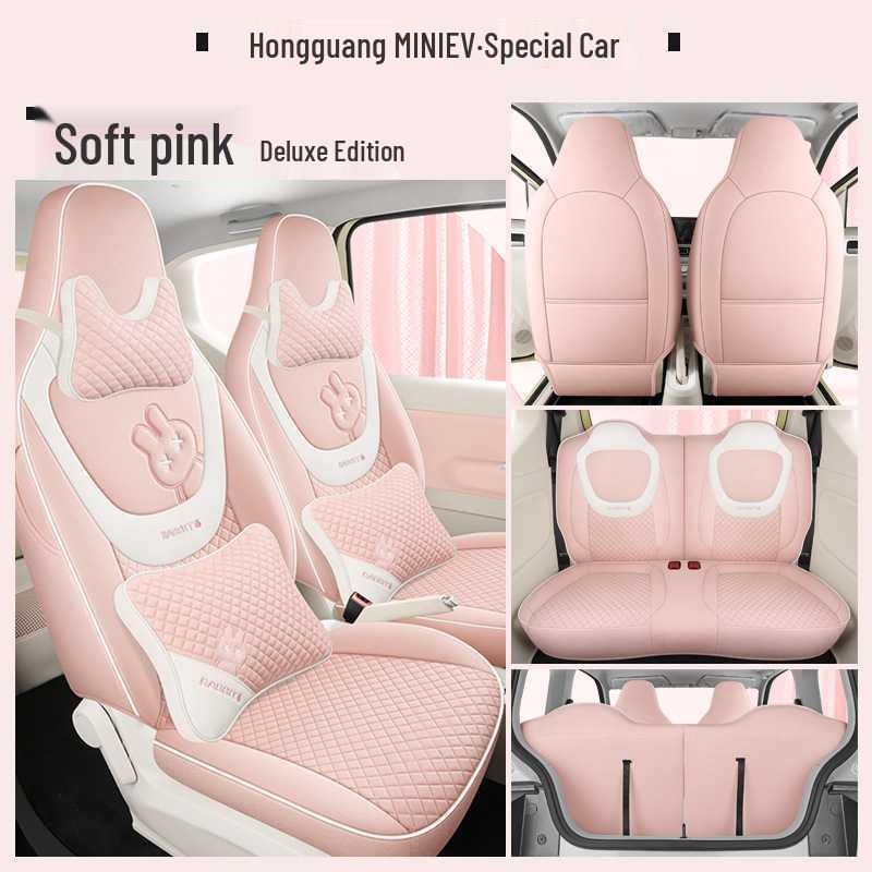 3rd Gen Wuling Mini Linen Car Seat Covers - All-Season Fit for 24 Models