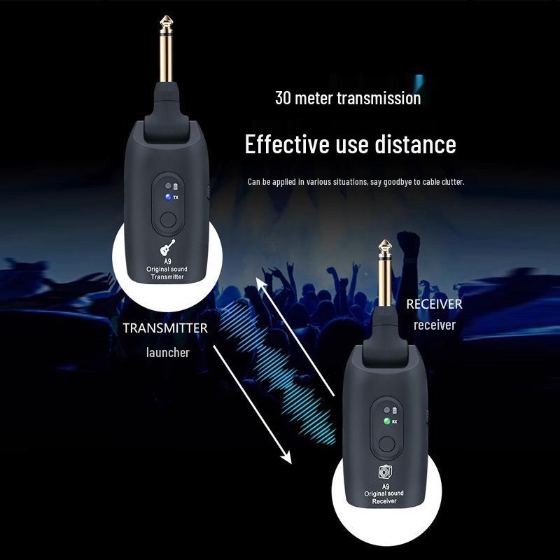 A9 2.4G Wireless Guitar and Instrument Transceiver System