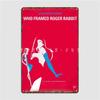 Roger Rabbit Minimal Movie Poster A Toon Hati Poster Metal Plaque Wall Mural Kitchen Personalized Wall Plaque Tin Sign Poster