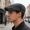 Hot Sale Vintage Painter Beret Unisex Fashion Flat Visor Cap Casual Autumn Retro Cotton Solid Newsboy Hat Summer Adjustable